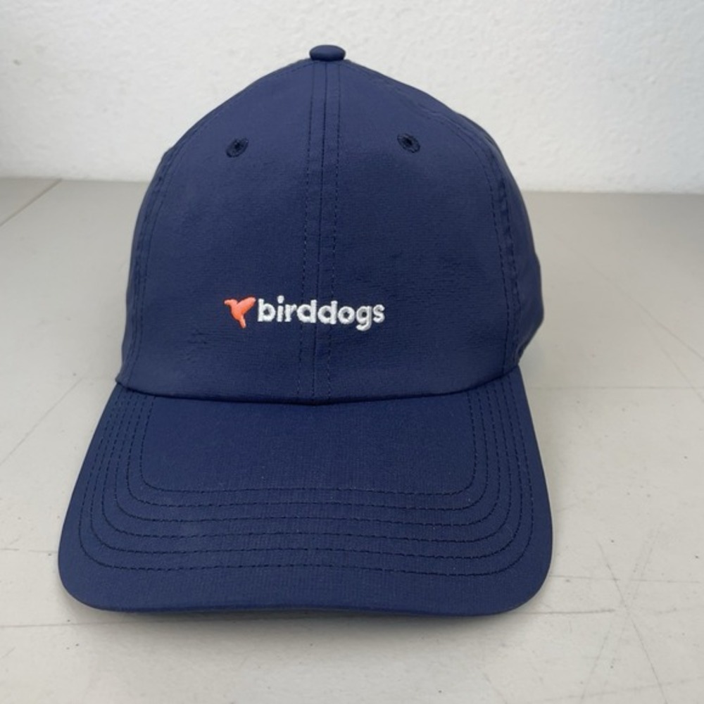 Birddogs Hat Cap Mens Blue Strap Back Adult One Size Tech Performance Golf